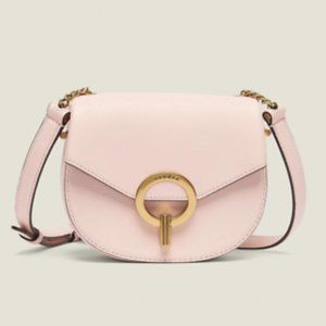 Sandro Crossbody Bag Pink Leather